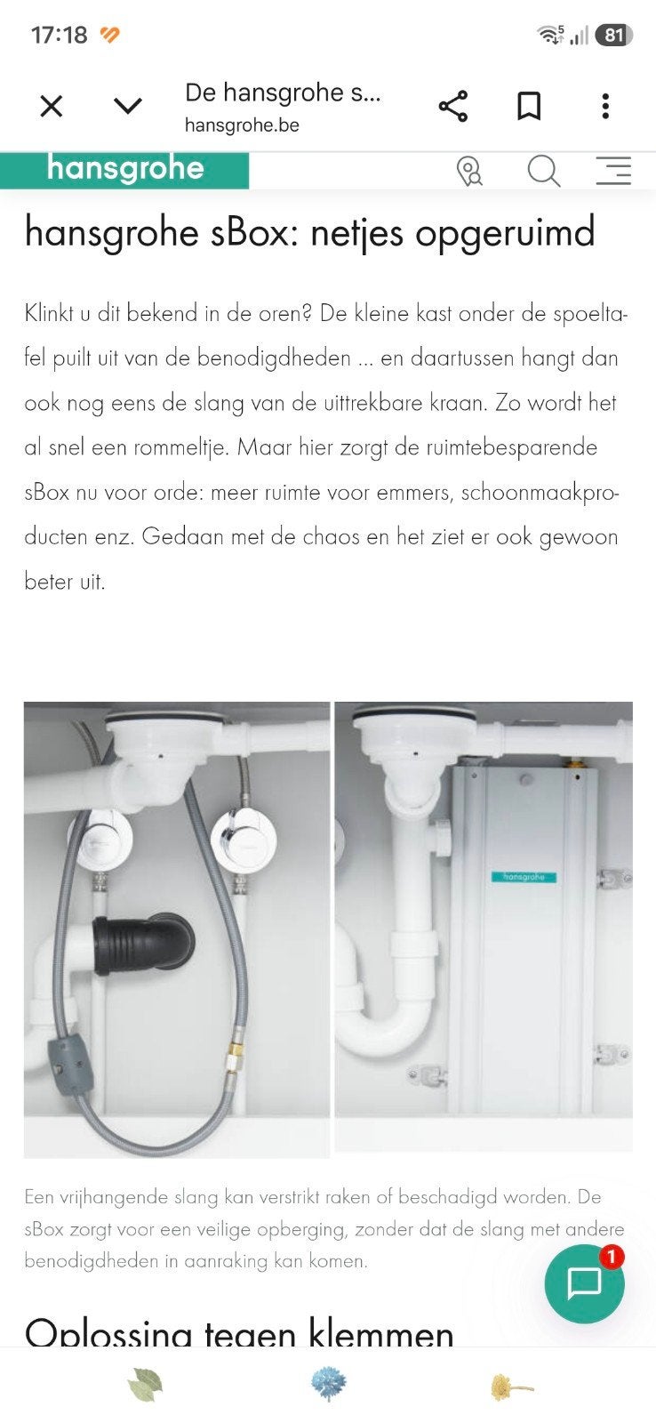 Hans Grohe s box, Doe-het-zelf en Bouw, Ophalen