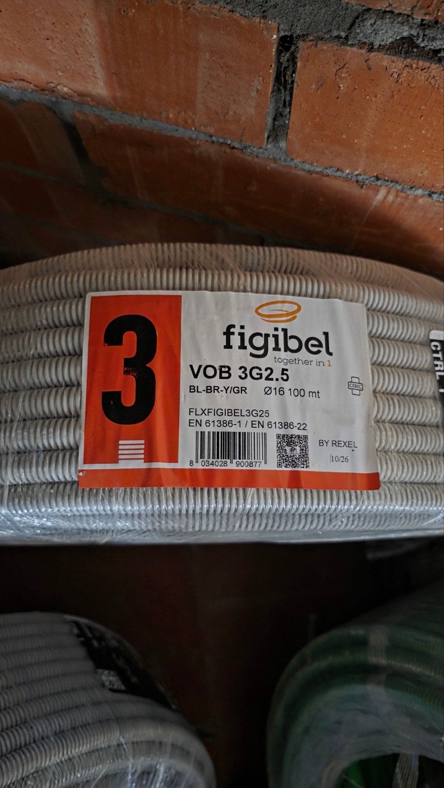Preflex vob 3g2.5 100m, Bricolage & Construction, Électricité & Câbles, Enlèvement