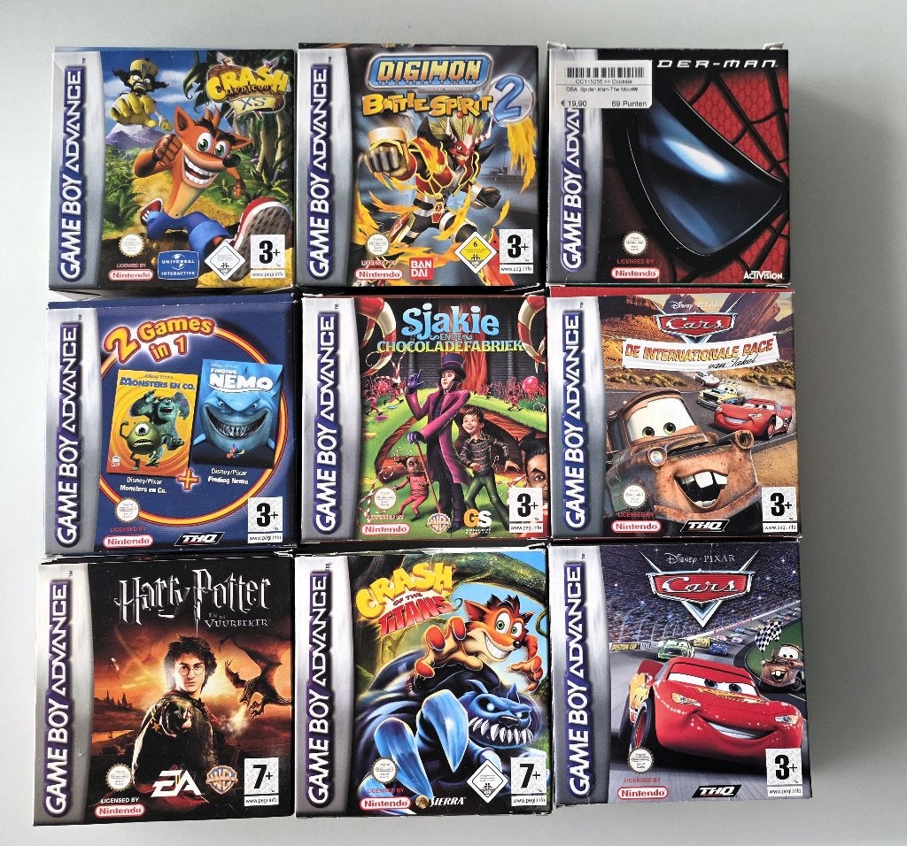 9 Game Boy Advance games met doosje, Games en Spelcomputers, Ophalen of Verzenden