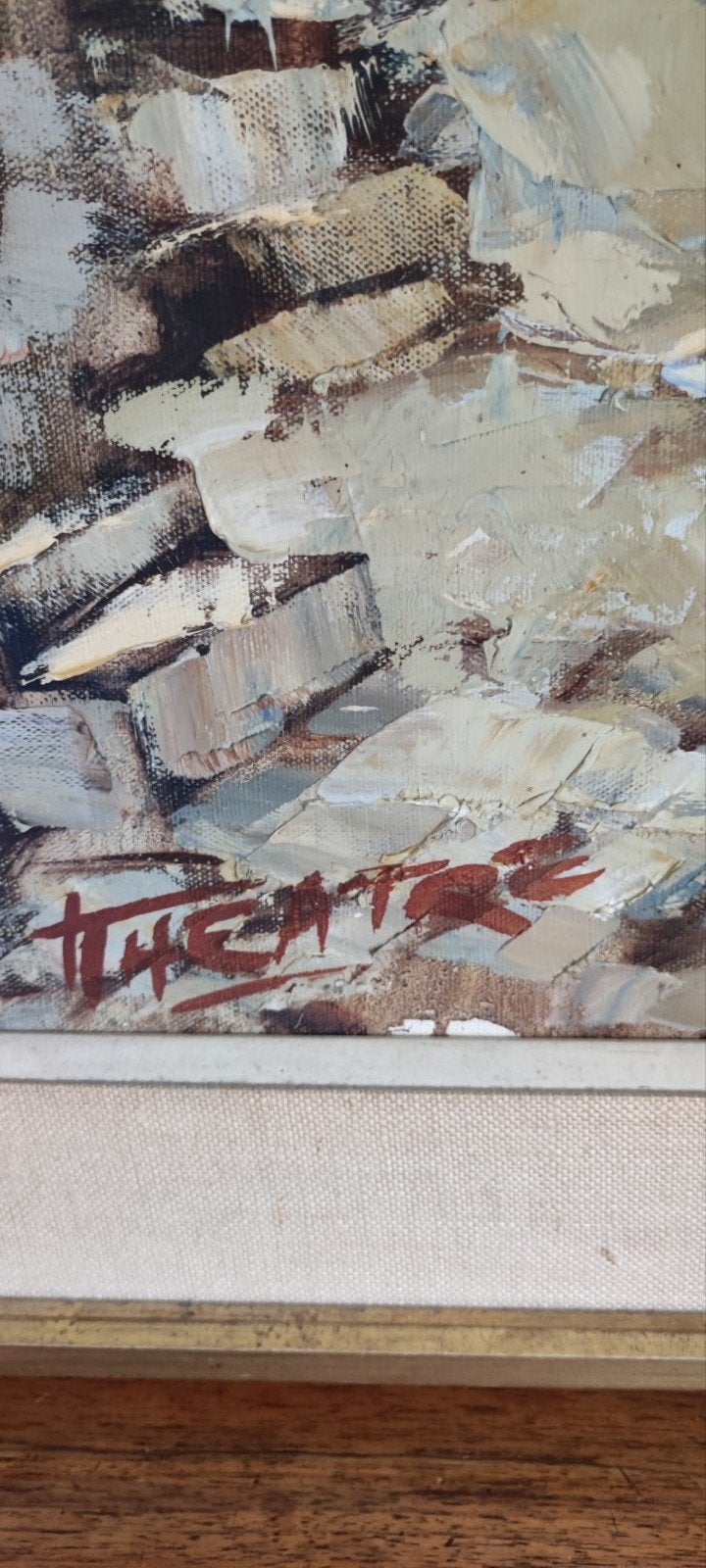 Peinture Henri Théâtre, Antiquités & Art, Art | Dessins & Photographie, Enlèvement