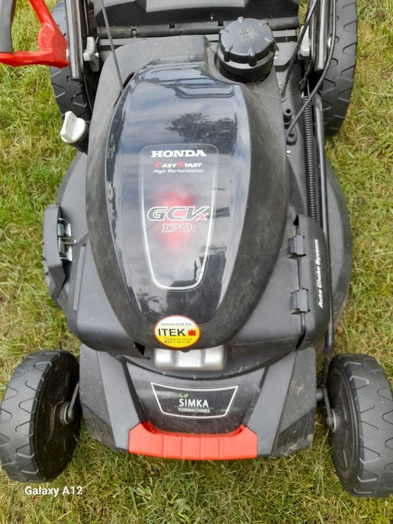 Grasmaaier Honda motor, Ophalen, Cirkelmaaier, Gebruikt, Benzine-grasmaaier