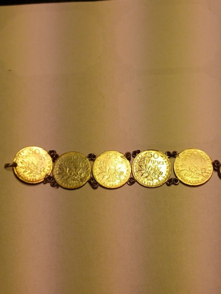 Bracelet vintage Semeuse Argent  À RÉPARER (Belle Époque), Antiquités & Art, Antiquités | Argent & Or, Envoi, Argent