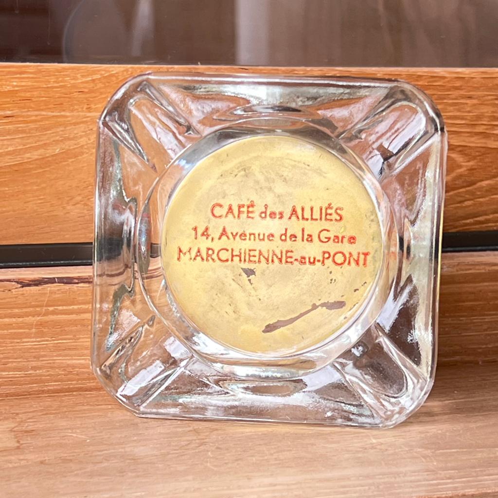 Rare cendrier Café des Alliés Marchienne au Pont, Enlèvement ou Envoi, Utilisé
