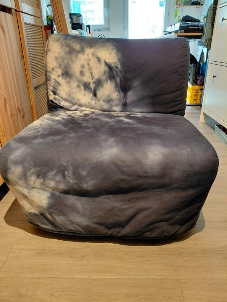 Fauteuil de couchage Ikea LYCKSELE 1 personne bleu foncé tie, Maison & Meubles, Chambre à coucher | Canapés-lits, Blanc, Enlèvement