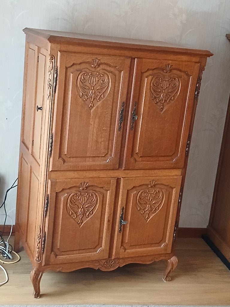 Meuble TV, Teck, Enlèvement, Utilisé, 50 à 100 cm