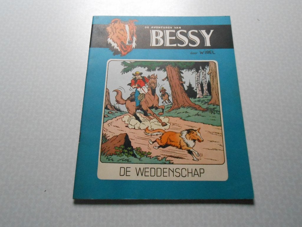 Bessy 23 De weddenschap 1958 1 ste druk., Enlèvement ou Envoi, Willy Vandersteen, Une BD, Comme neuf