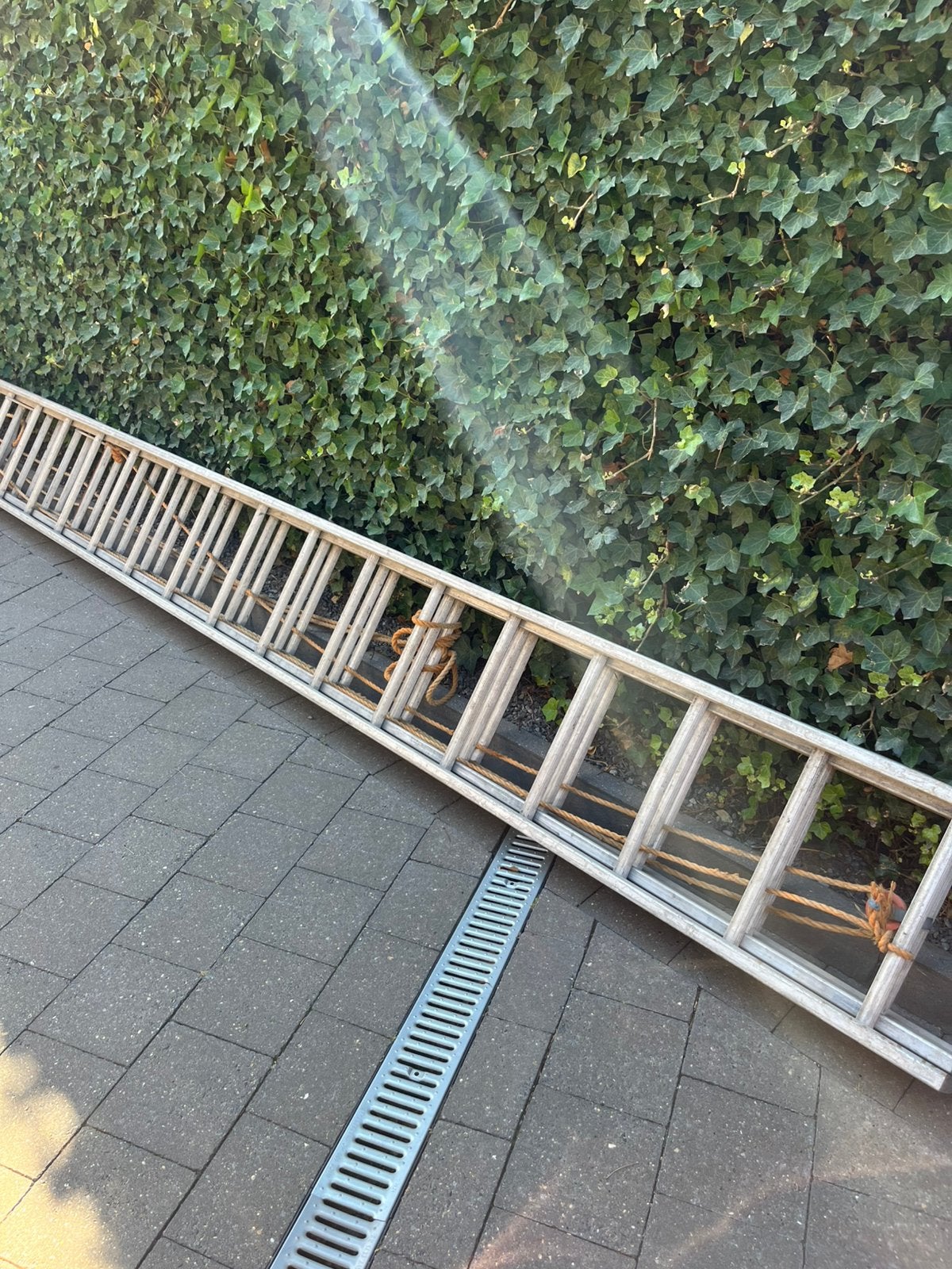 Ladder 3x18 treden, Doe-het-zelf en Bouw, Ladders en Trappen, Ophalen, Ladder