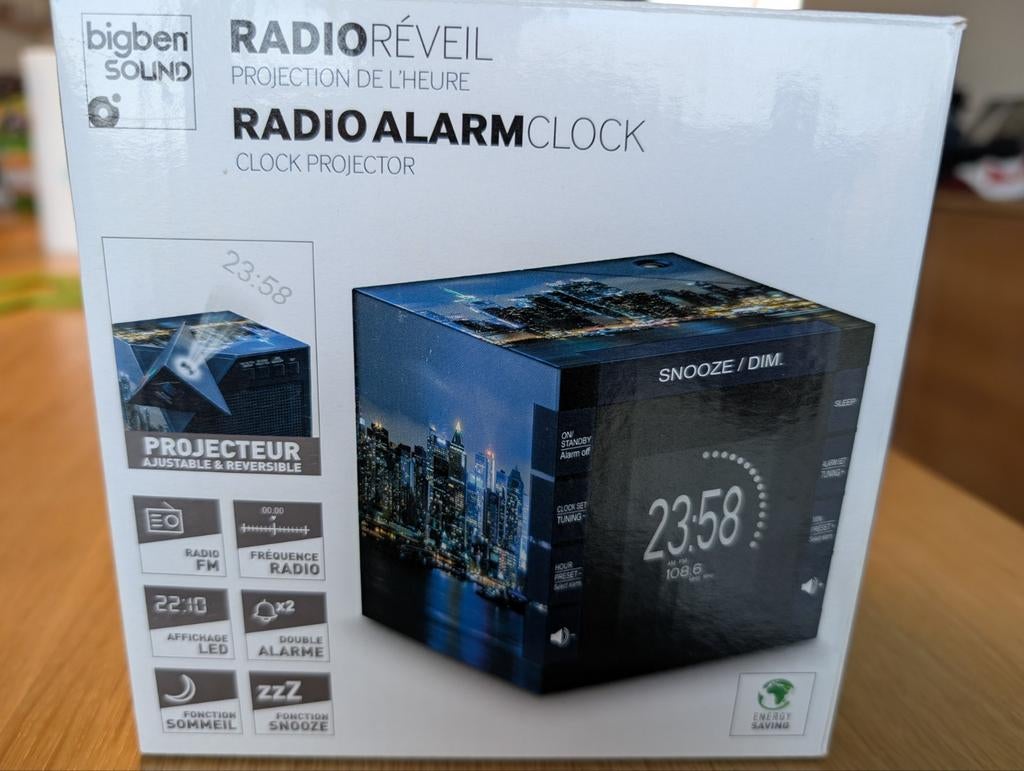 Bigben wekkerradio met projectie, Enlèvement