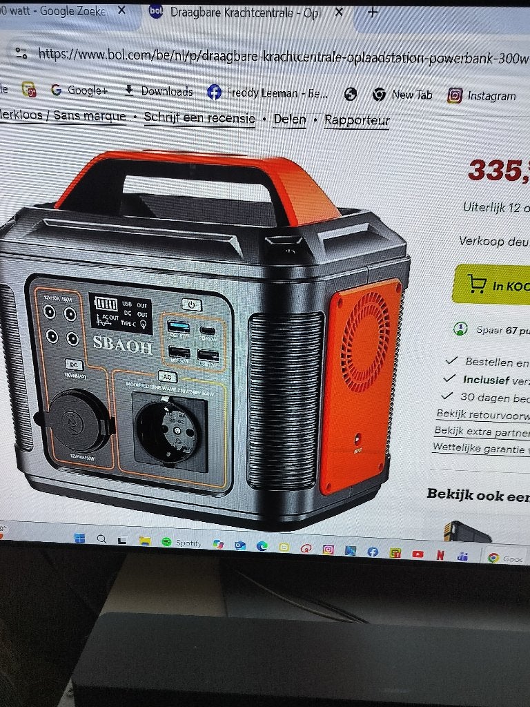 meeneem batterij 240 volt power, Ophalen, Zo goed als nieuw