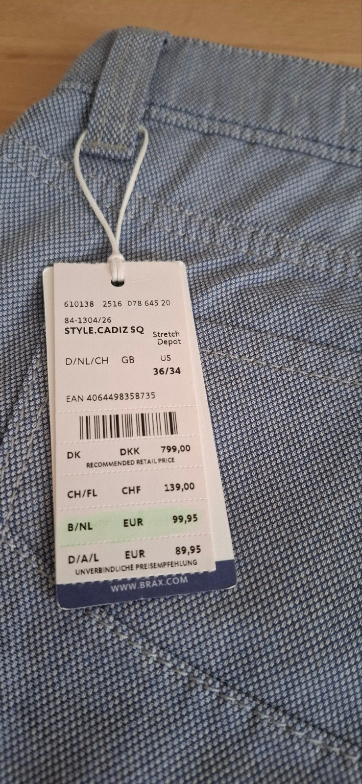 Nieuwe BRAX Feel Good broek 36/34 – Cadiz – €65, Ophalen