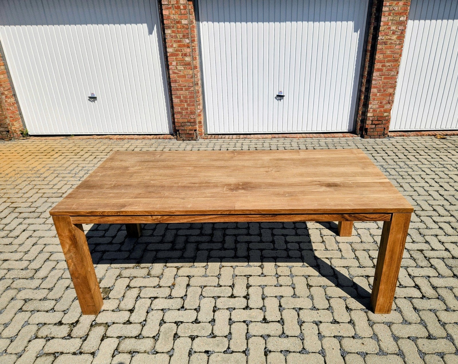 Table à manger en teck 200 cm x 100 cm, Maison & Meubles, Tables | Tables à manger, Teck, Comme neuf, Enlèvement, Rectangulaire