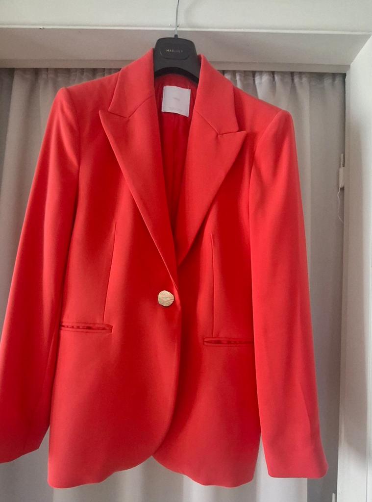 Blazer Dames, Kleding | Dames, Mango, Maat 46/48 (XL) of groter, Oranje, Ophalen of Verzenden