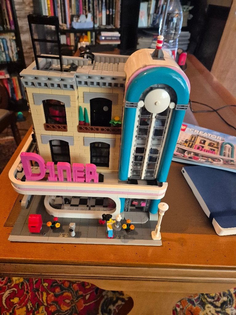 LEGO Creator Expert 10260 Downtown Diner, Lego, Ophalen of Verzenden, Zo goed als nieuw, Inclusief instructies