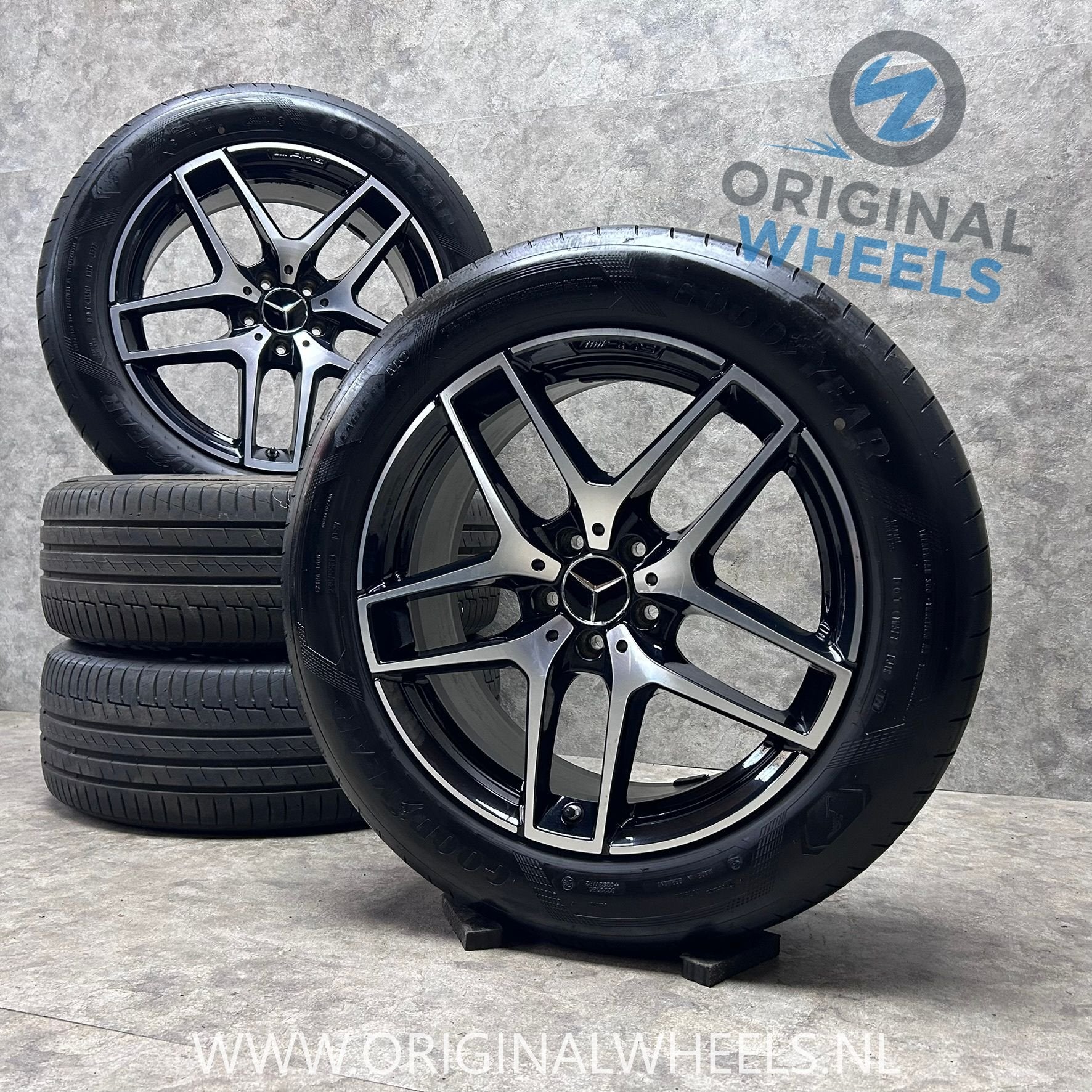 19 inch originele AMG velgen + zomerbanden Mercedes GLC A253, Autos : Pièces & Accessoires, Pneus et Jantes, Pneus été, -, 19 pouces