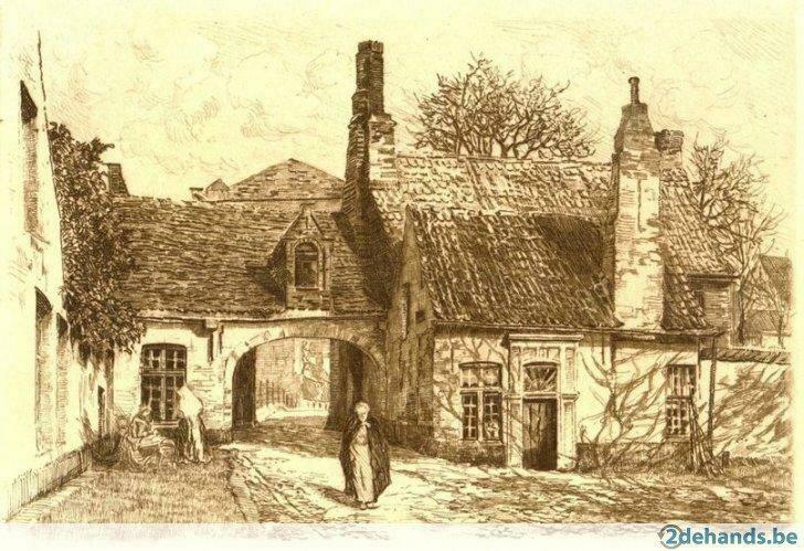 Ets van Begijnhof in Brugge