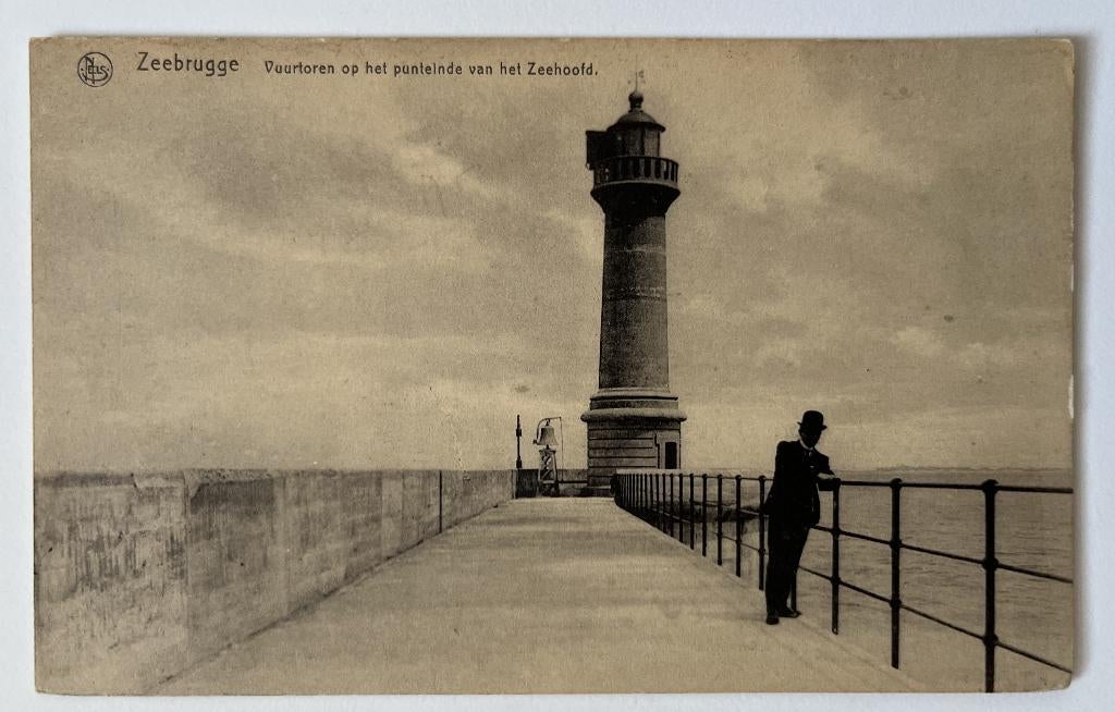 postkaart Zeebrugge (01) - vuurtoren, Verzamelen, Ophalen of Verzenden