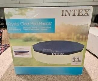 Intex afdekzeil zwembad 3.1, Jardin & Terrasse, Enlèvement, Comme neuf, Couverture de piscine