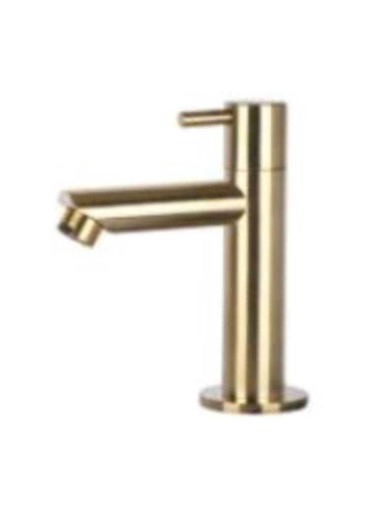 DIFFERNZ Matgouden koudwaterkraan Splinter nieuw!!, Doe-het-zelf en Bouw, Sanitair, Ophalen of Verzenden, Nieuw, Kraan