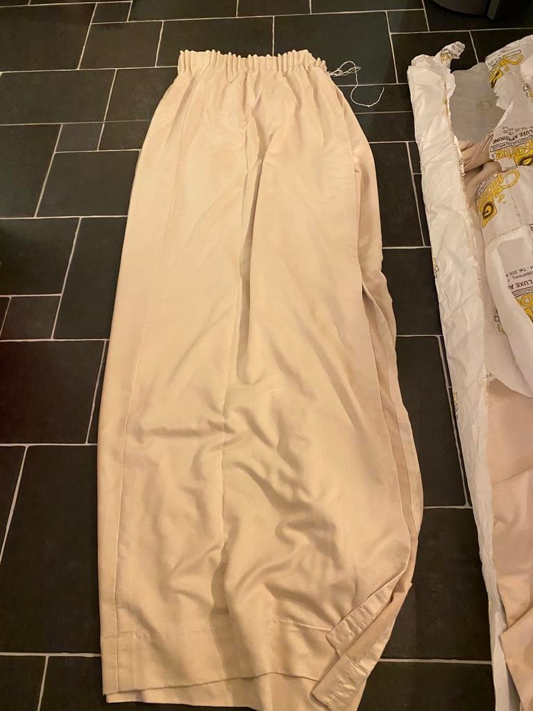 Gordijnen, Ophalen, Beige, 200 cm of meer, 150 tot 200 cm