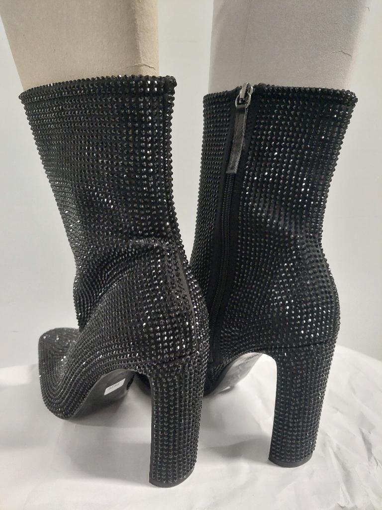 792C* ZARA - mooie zwarte glitterlaarzen (41), Verzenden, Lage of Enkellaarzen, Nieuw, Zara