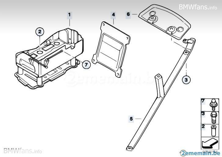 bmw ser 3 e 46 cabriolet support batterie, Autos : Pièces & Accessoires, Neuf, BMW