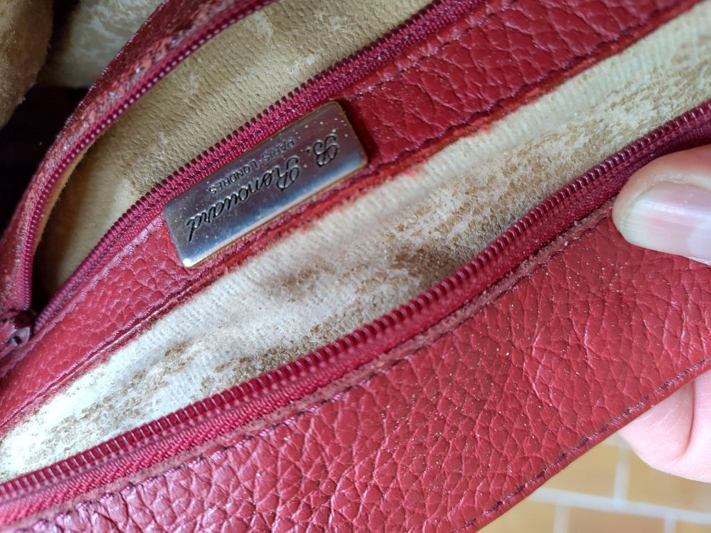 Renouard leder handtas rood, Ophalen, Zo goed als nieuw, Rood, Handtas