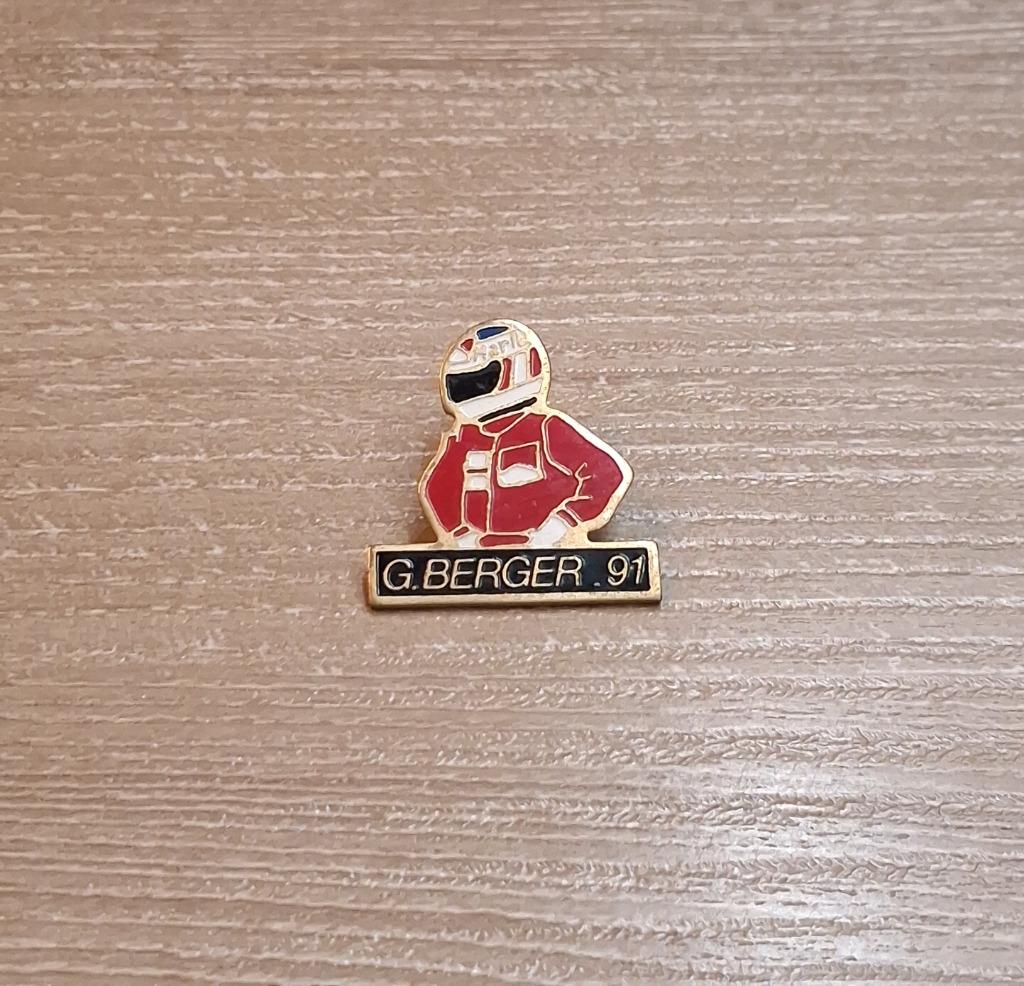 PIN - GERARD BERGER - FORMULE 1 - F1 - MARLBORO, Envoi, Utilisé, Sport, Insigne ou Pin's