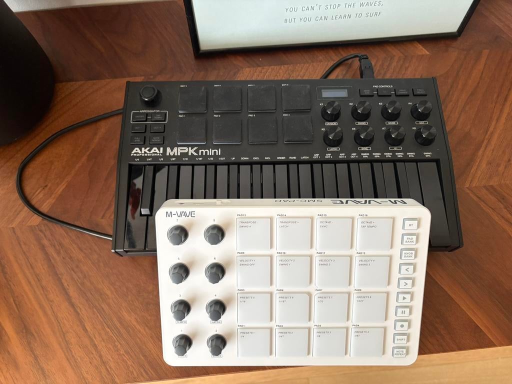 Akai MPK mini 3 en M-vave midi pad (nieuw), Ophalen, Nieuw