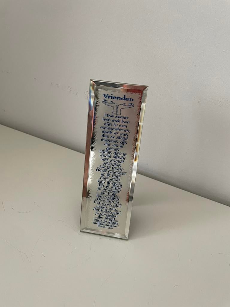 Spiegeltje vrienden, Huis en Inrichting, Ophalen of Verzenden, Zo goed als nieuw