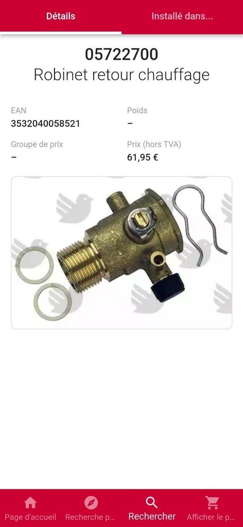 Robinet Retour Chauffage Bulex Isomax, Isotwin, Isofast, Enlèvement ou Envoi, Neuf