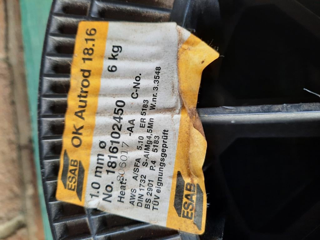 esab 6 kg 1mm 18.16 5183, Bricolage & Construction, Enlèvement, Neuf