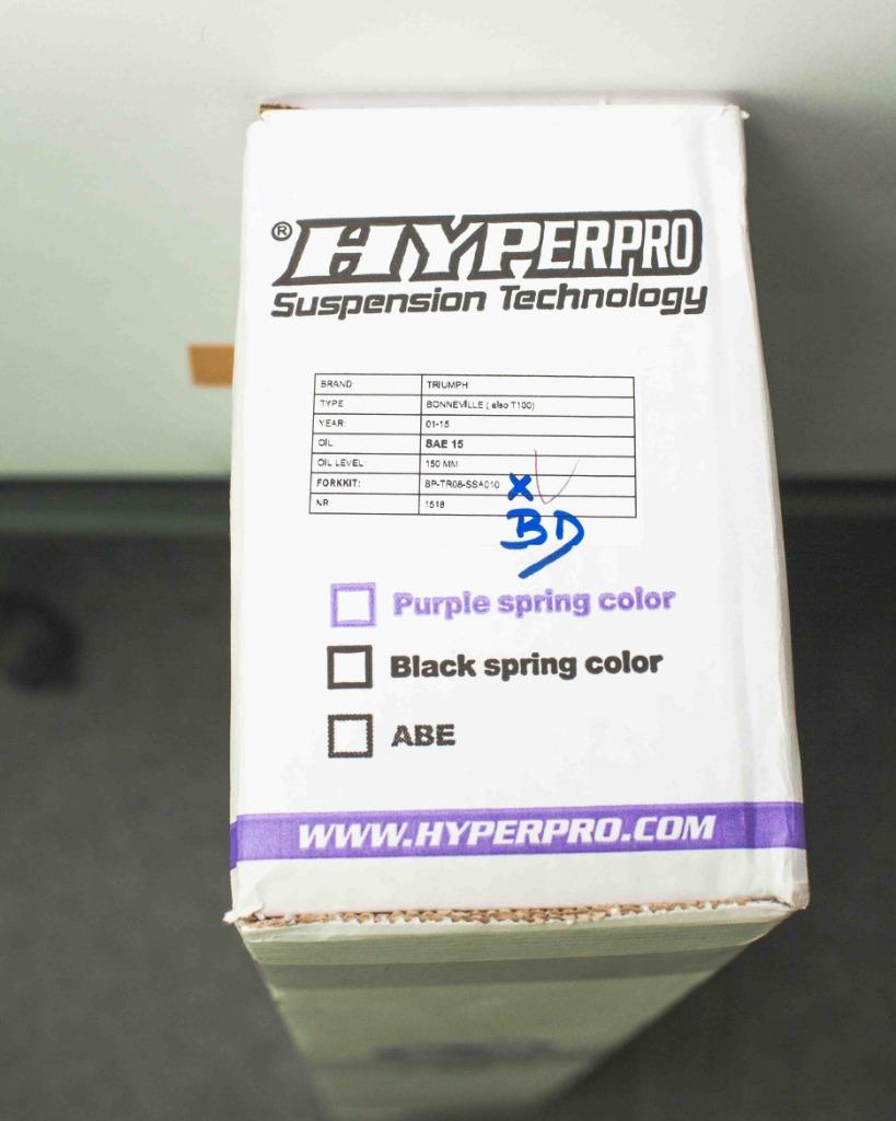 Ressort de fourche Hyperpro Triumph Bonneville, Ophalen, Nieuw