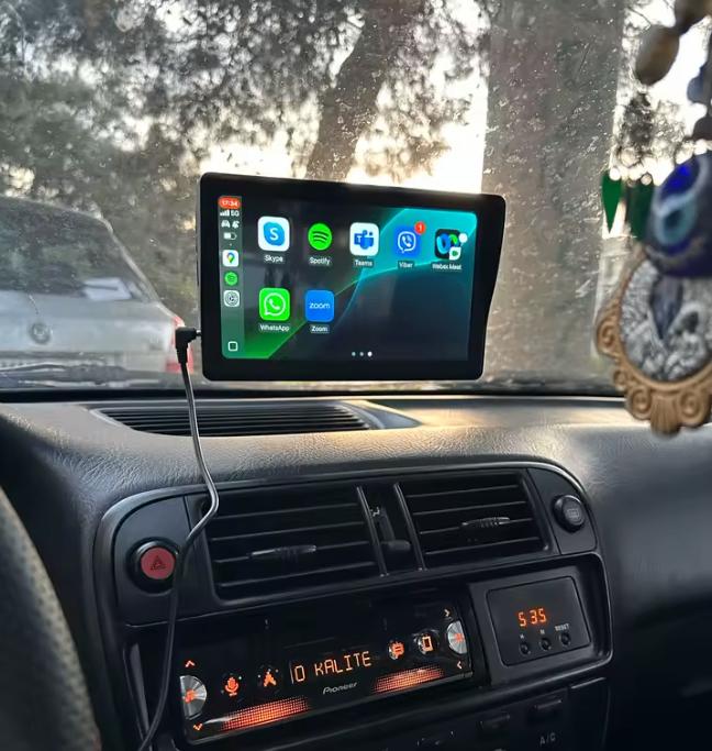 Autoradio portable 7” sans fil – Android & CarPlay, Envoi, Neuf