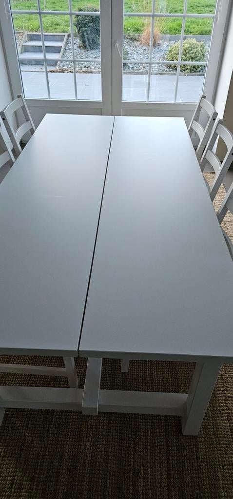 Table Ikéa "Nordviken" extensible + 6 chaises, Enlèvement