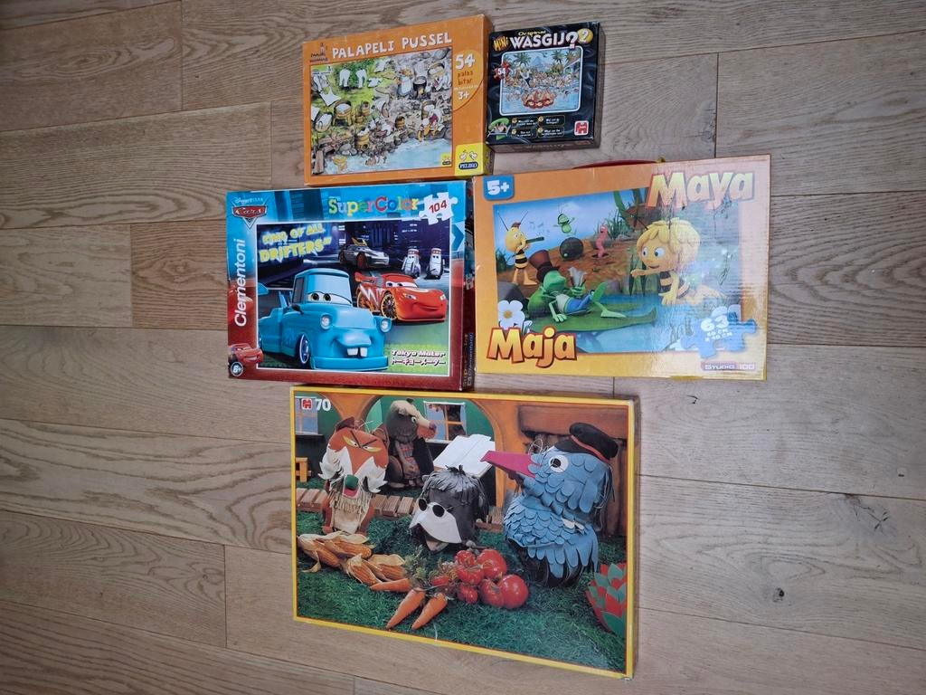 Puzzels Jumbo, Disney Pixar, Studio 100, Peliko, Ophalen, Gebruikt