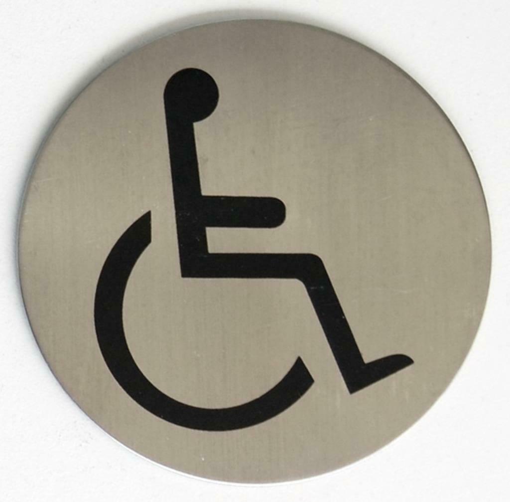 Pictogramme, plaque signalétique « moins-valide », Autres lieux, Enlèvement, Neuf, dans son emballage, Autres types