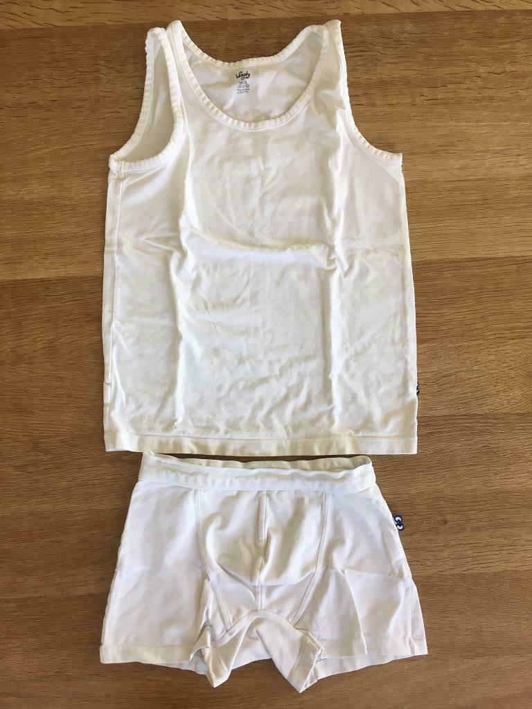 Woody ondergoed setje wit jongen 10/12 jaar, Ophalen of Verzenden, Zo goed als nieuw, Jongen, Nacht- of Onderkleding