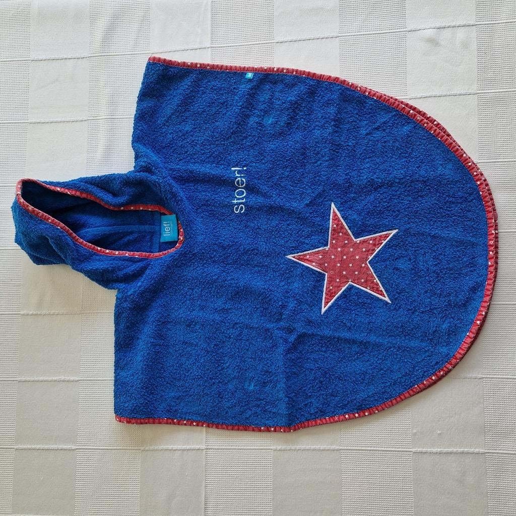 Blauwe badcape voor baby/kind van Lief!, Enlèvement, Utilisé