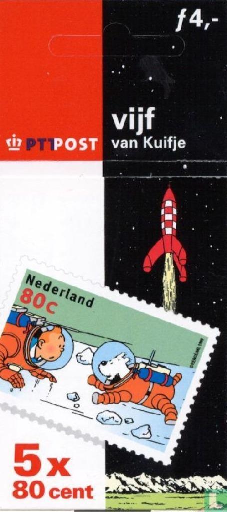 Tintin 5 de Tintin, Enlèvement ou Envoi, Non oblitéré, Autres thèmes