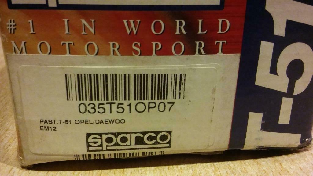 Opel Manta Ascona Corsa A *SPARCO* brake pads, Autos : Pièces & Accessoires, Freins & Transmission, Opel, Enlèvement ou Envoi