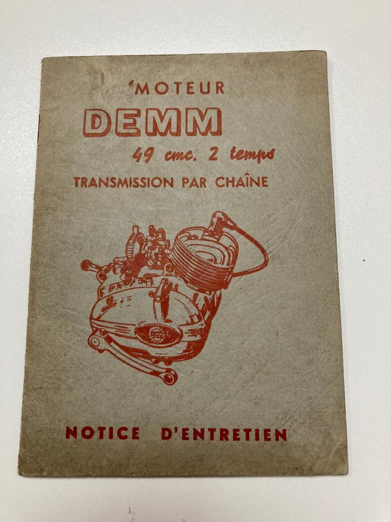 DEMM 50 cc Handleiding motorfiets bromfiets oldtimer, Motoren, Onderdelen | Oldtimers, Ophalen of Verzenden, Gebruikt