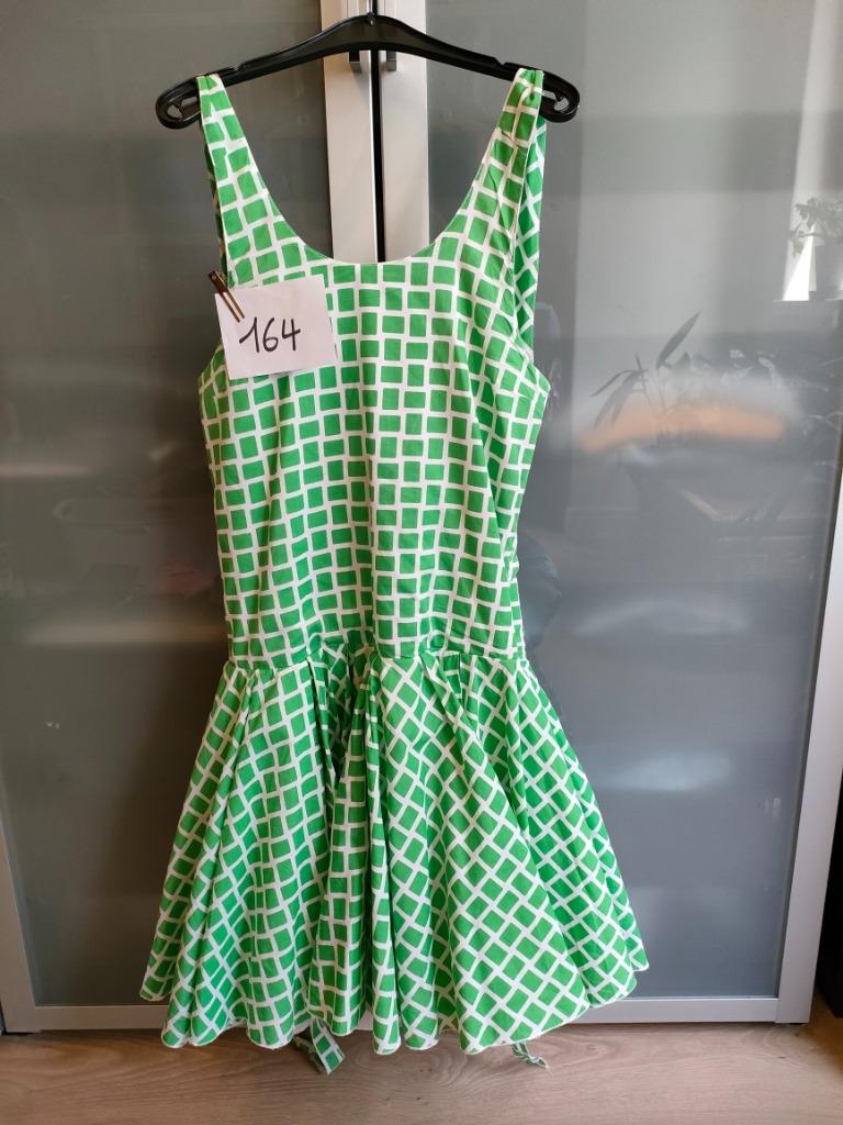 Rtb retro zomerjurk groen wit - maat 164 / XS, Kinderen en Baby's, Gebruikt, Meisje, RTB, Ophalen of Verzenden