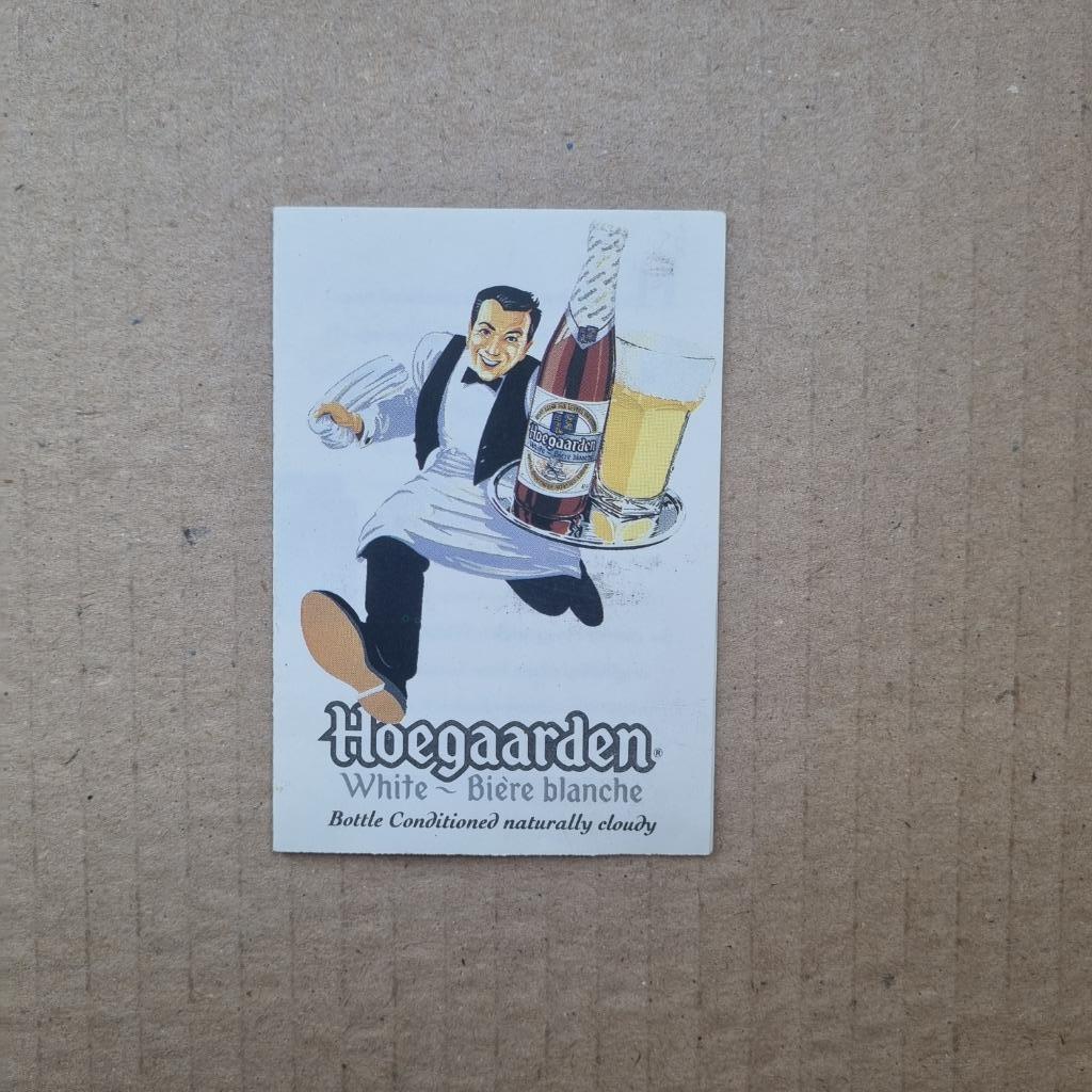 Publicité Hoegaarden White - Bière blanche, Collections, Enlèvement ou Envoi, Utilisé, Autres types, Autres marques