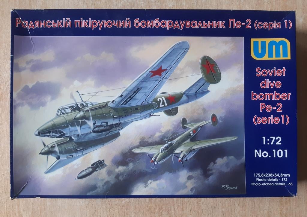Unimodels Pe-2 Soviet Dive Bomber (série 1) 1/72, Autres marques, Enlèvement ou Envoi, Comme neuf, 1:72 à 1:144