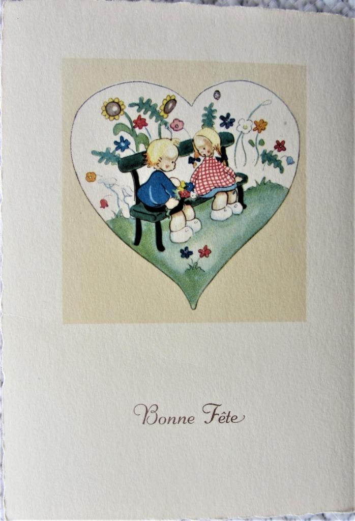 FANTASIE- KAARTEN- BLOEMEN- WINTERLANDSCHAP- NIEUWJAAR, Enlèvement ou Envoi, Non affranchie, Enfants