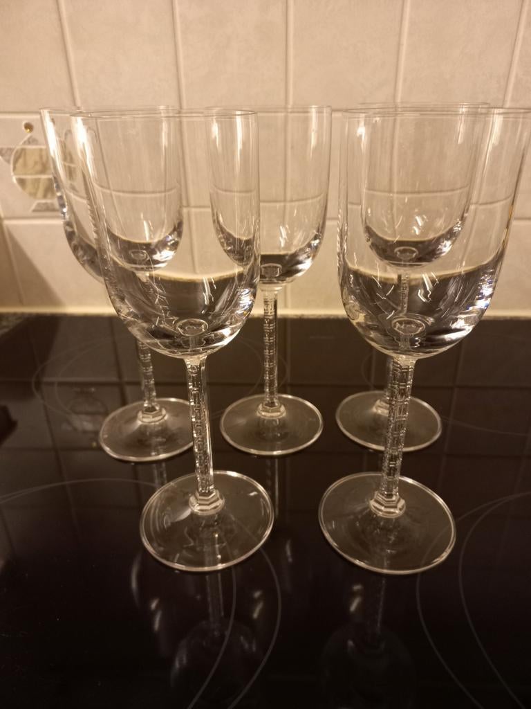 5 mooie wijnglazen, Enlèvement ou Envoi, Utilisé