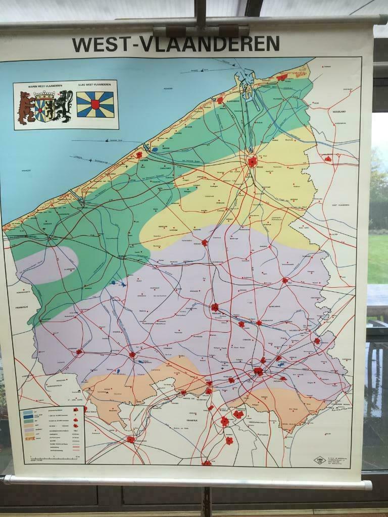 Carte Flandre Occidentale 2, Enlèvement ou Envoi, Comme neuf