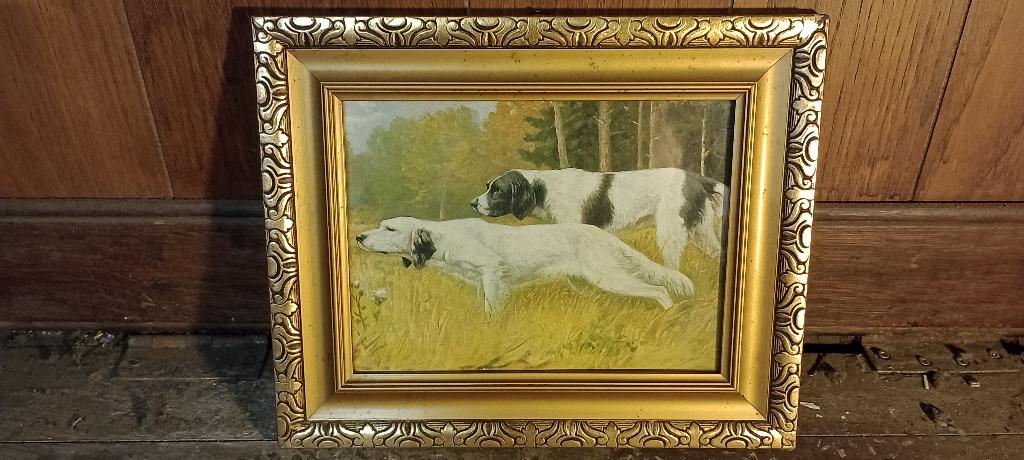 Peinture de chiens de chasse, 32x26, n231, Enlèvement ou Envoi