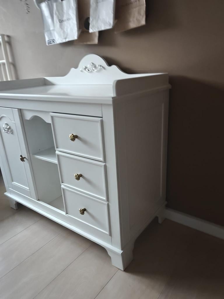 Bopita - romantic bed, comode en nachtkastje, Kinderen en Baby's, Ophalen of Verzenden, Gebruikt, Commode