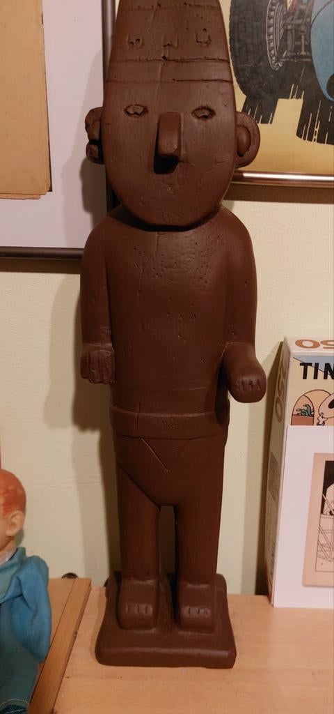 Tintin Statue arumbaya 40cm plâtre, Collections, Personnages de BD, Enlèvement ou Envoi, Tintin